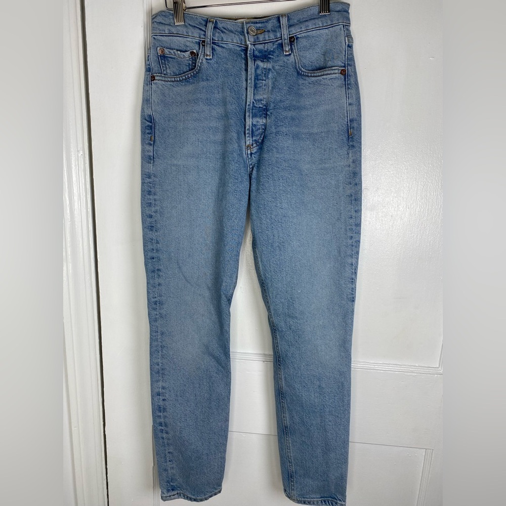 Agolde 25 Women's High Rise Light Blue Jeans